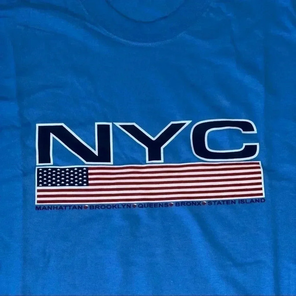 NEW YORK CITY T-SHIRT NO TAGS NEW WITHOUT TAGS EST. SIZE L - Picture 2 of 5